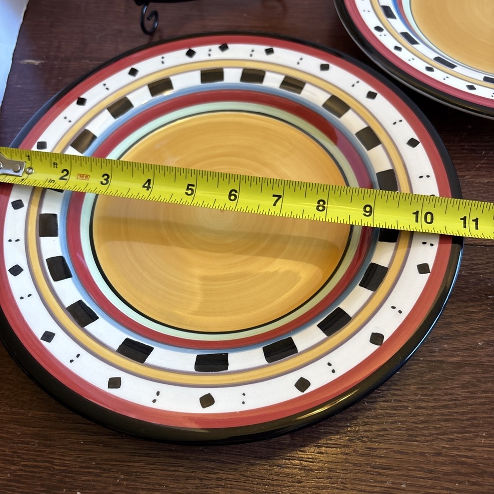 Set Of 3 Philippe Richard Hand Painted Timberland Plates 11" Dinner READ MORE - Picture 4 of 9